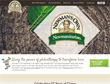 Tablet Screenshot of newmansownfoundation.org